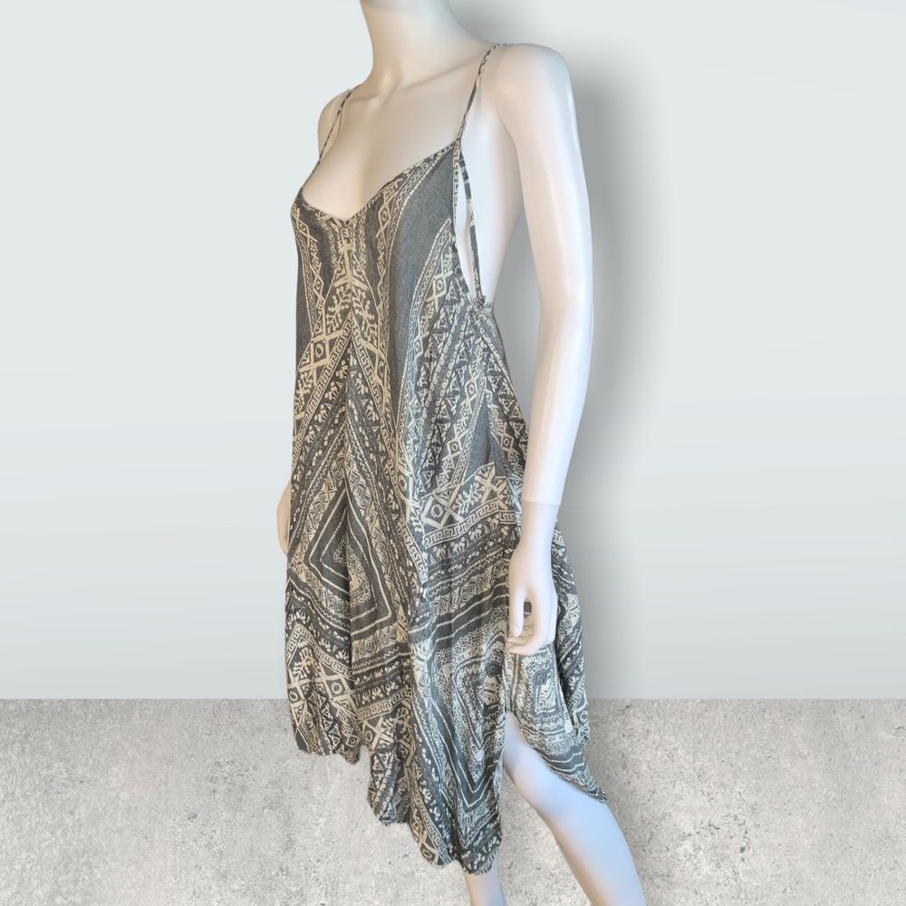 O'Neill Gray Patterned Midi Dress